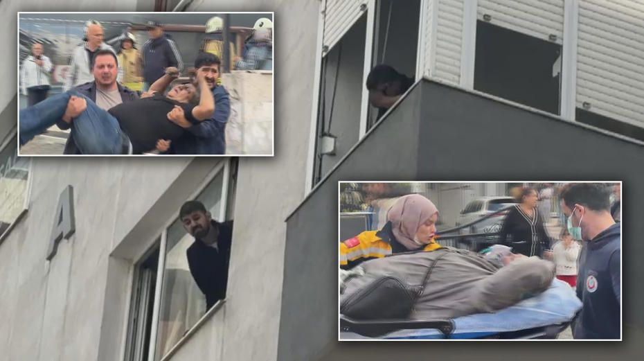 Kadıköy'de can pazarı. 8 katlı binada yangın çıktı
