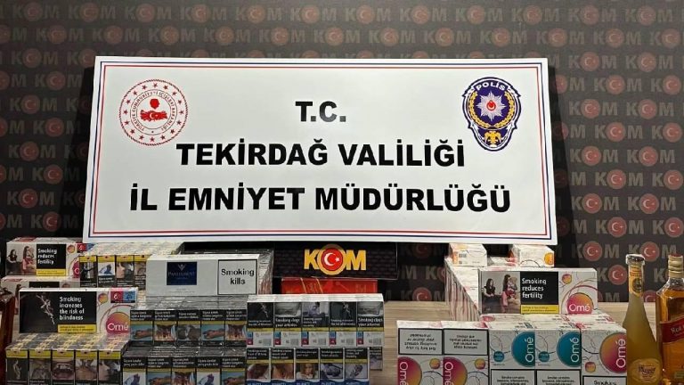Tekirdağ merkezli sigara kaçakçılığı operasyonunda 7 şüpheli yakalandı