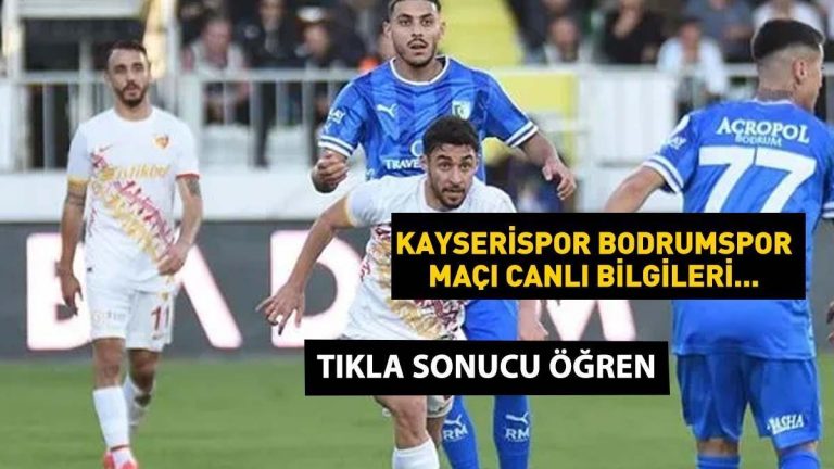 KÜME DÜŞTÜ! Bodrumspor Kayserispor maç özeti!